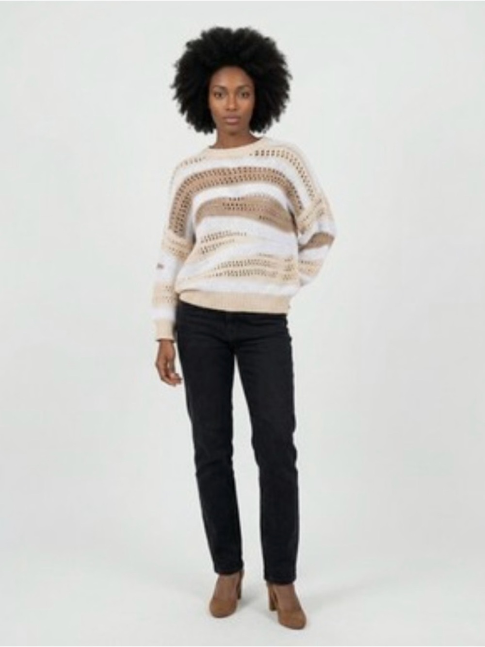 Peserico Natural Beige Pullover Sweater
